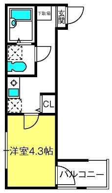 MELDIA東大宮IIIの間取り