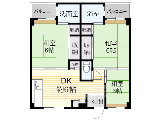 ビレッジハウス瀬田の間取り