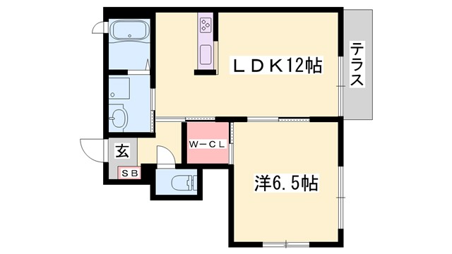 シャーメゾン赤穂の間取り