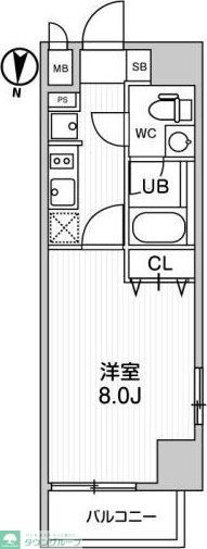 台東区清川のマンションの間取り