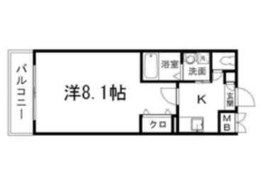 福岡市博多区相生町のマンションの間取り