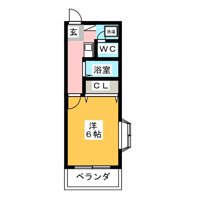 大島マンション廿軒家の間取り