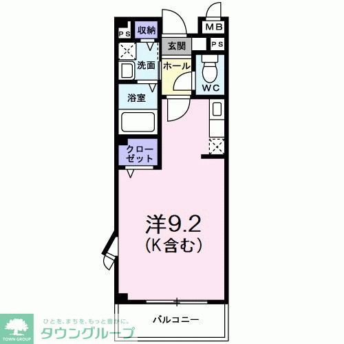 吉川市美南のアパートの間取り