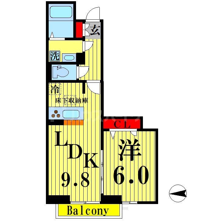 グラナーデ六町IIの間取り