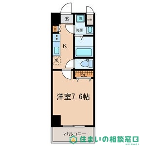 岡崎市材木町のマンションの間取り