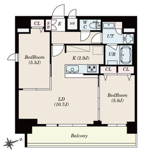 【S-RESIDENCE四日市安島aloggioの間取り】