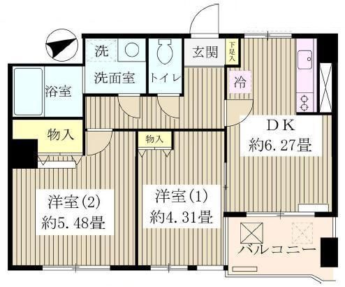 モン・コリーヌ山邦の間取り