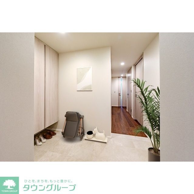 玄関　家具・調度品等はCG 加工です。実際の賃貸住居 には含まれ…