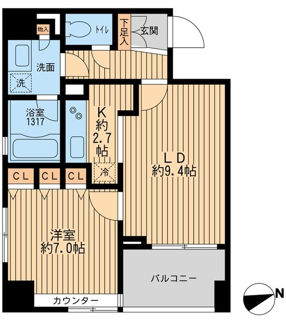 東京都品川区平塚１（マンション）の賃貸物件の間取り