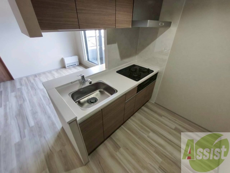 キッチン　システムキッチンなので、すぐお料理に使えます！