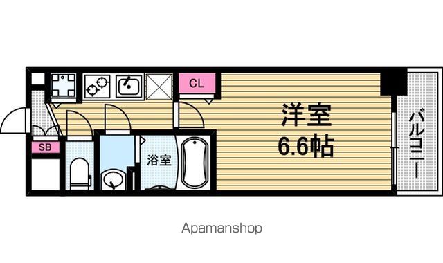 プレサンス心斎橋ブライトの間取り写真