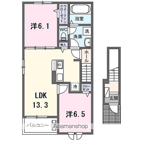 京阪本線 淀駅 徒歩28分 2階建 築2年の間取り写真
