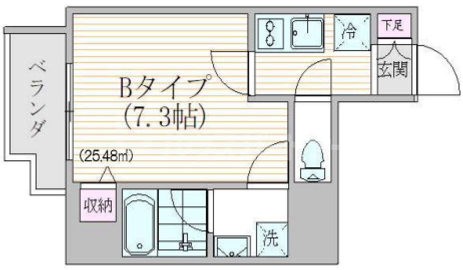 エスジーコート元浅草の間取り写真