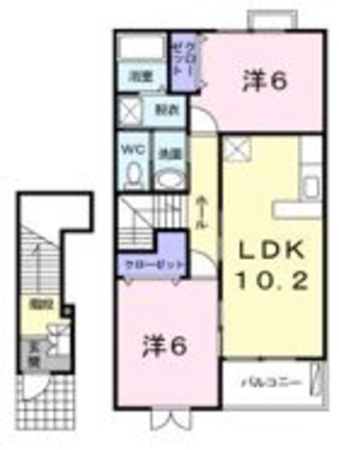 クレドール Aの間取り写真