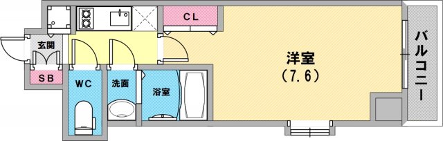 LUXE神戸WESTの間取り写真