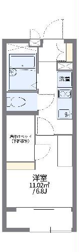 レオパレス鳥羽街道ファミリアの間取り