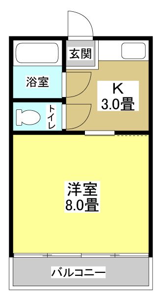 静岡県磐田市中泉（アパート）の賃貸物件の間取り