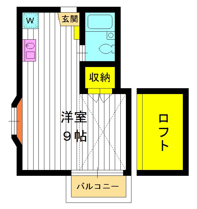 東京都板橋区向原２（アパート）の賃貸物件の間取り
