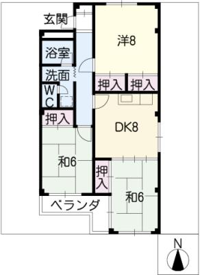 サンハイム３号館の間取り