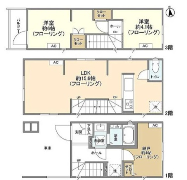 千葉県市川市真間２（一戸建）の賃貸物件の間取り