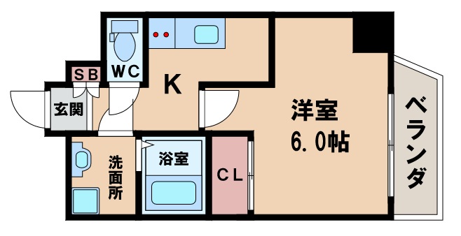 レオンヴァリエ天王寺北の間取り