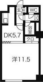 北海道札幌市中央区南四条西１８（マンション）の賃貸物件の間取り