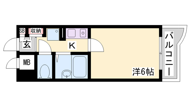 パルシオ三宮フラワーロードの間取り