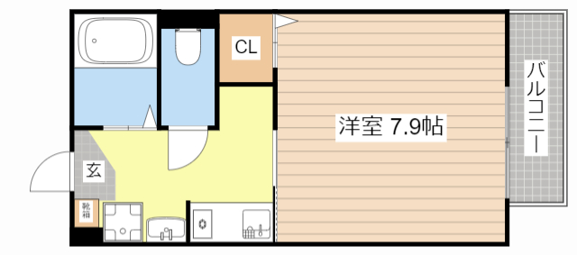 東近江市林田町のアパートの間取り