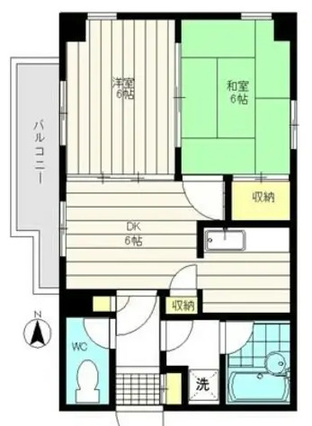 品川区中延のマンションの間取り