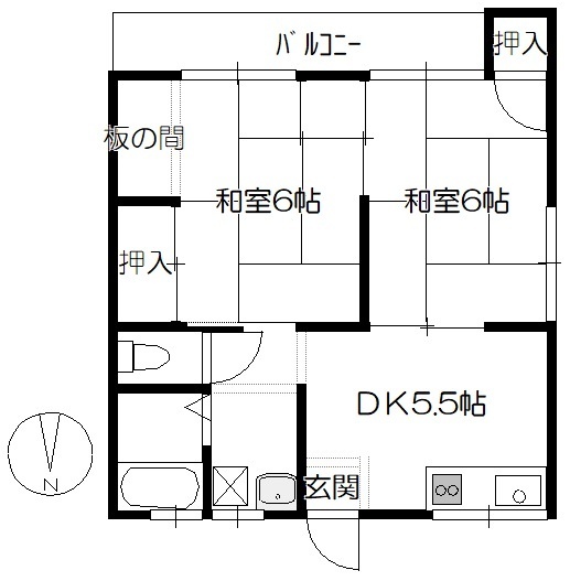 コーポ宮路の間取り