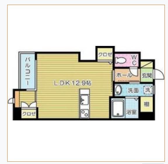 北九州市小倉北区清水のマンションの間取り