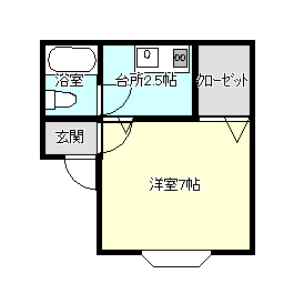 メゾンドール弘前の間取り