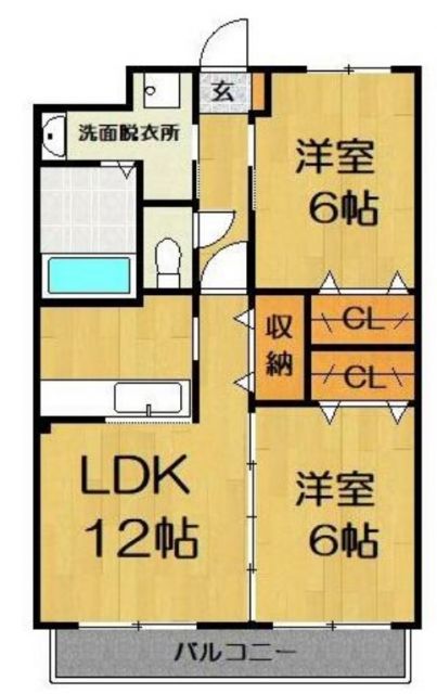 久喜市吉羽のマンションの間取り