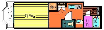 宇和島市栄町港のマンションの間取り