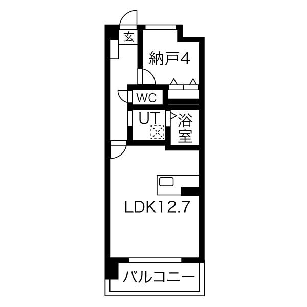 姫路市栗山町のマンションの間取り