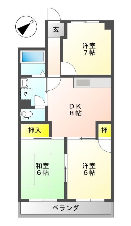 アベニュー長嶋の間取り