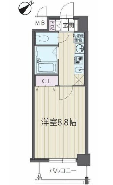 パルティール覚王山の間取り