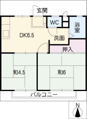 ハイツ川澄Ａの間取り