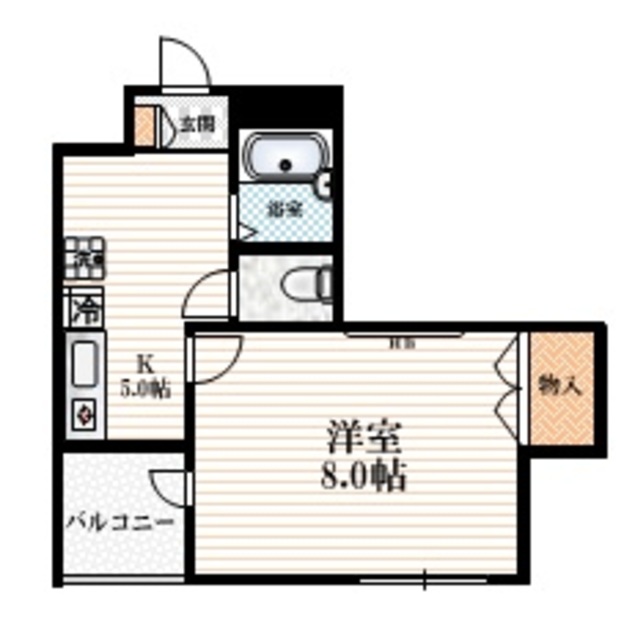 【渋谷区東のマンションの間取り】