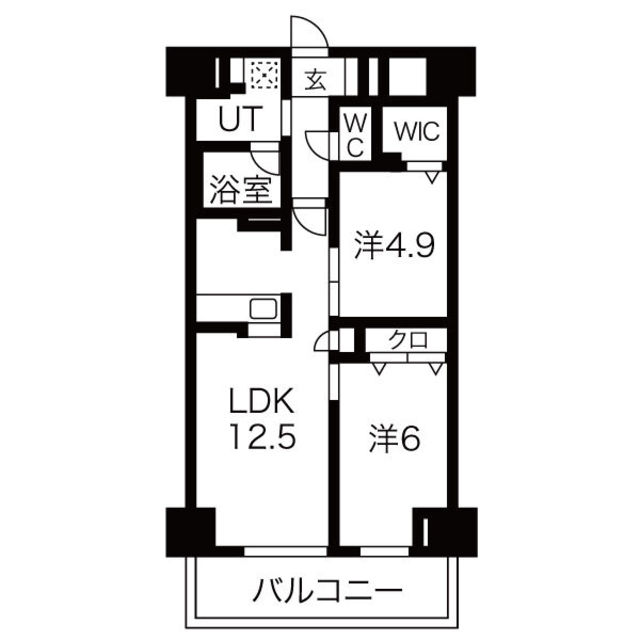 【明石市樽屋町のマンションの間取り】