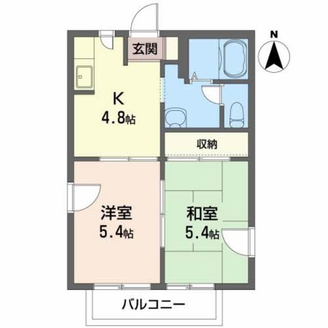 若葉サンデールの間取り