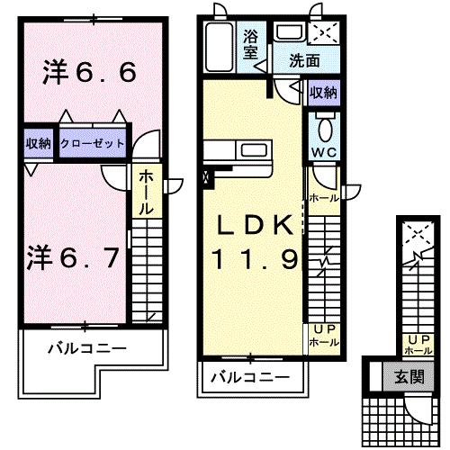 マメゾンミツヤの間取り