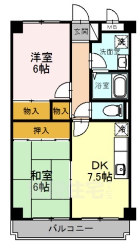 フェリス旭ヶ丘の間取り