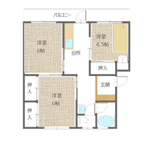 谷口アパートの間取り