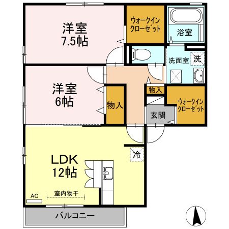 セントラルスクエア　N棟の間取り