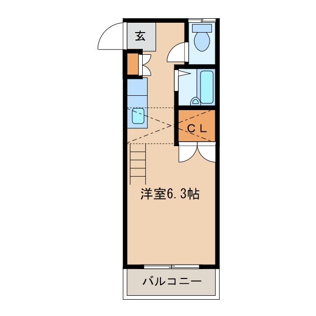 宮崎アパートの間取り