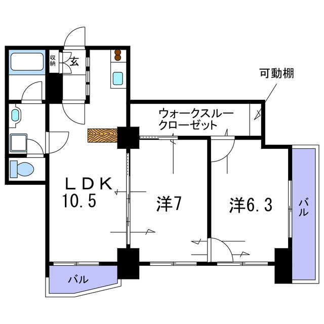 葛飾区亀有のマンションの間取り