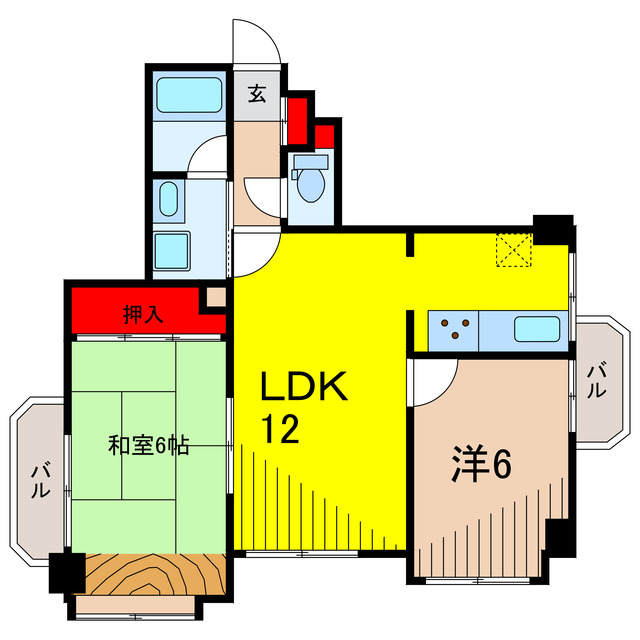 グリーンパーク亀有の間取り