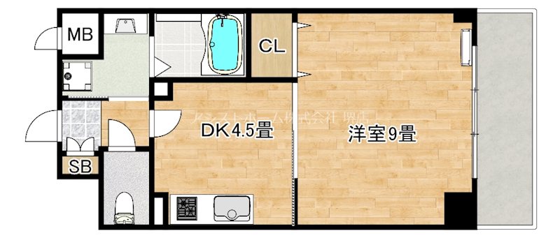 メゾン材木町の間取り