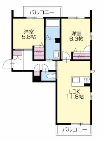 ベレオ庄町の間取り